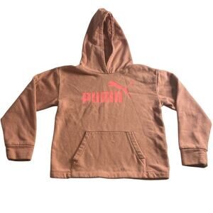 Athleisure Logo Hoodie Pink Puma Kids Medium (8–10)